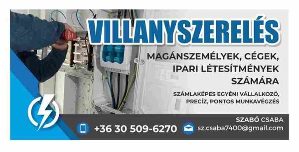 Szabó Csaba e.v. villanyszerelő