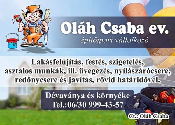 Oláh Csaba ev.