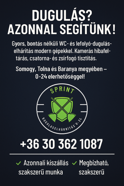 Sprint Duguláselhárítás 0-24